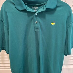 Masters Green Polo Shirt with Embroidered Logo